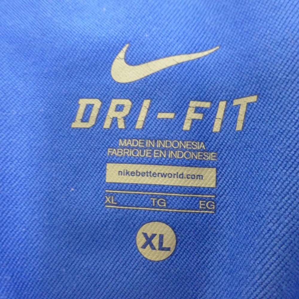 Nike Air Force Falcons Dri-FIT 1/4 Zip Short Sleeve Windbreaker Mens XL Blue - Picture 5 of 10